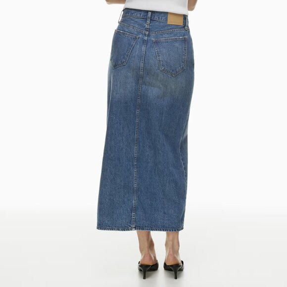 Aritzia Denim Forum '90s Vintage Maxi Skirt – 5 Yrs Kiss 'n' Tell Blue, Size 30 - Picture 3 of 9